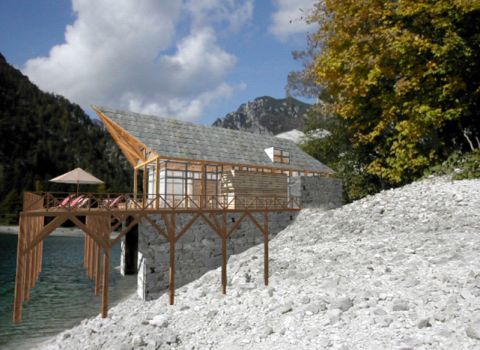 Project for refreshment and bathing facilities Lake of Raibl - Tarvisio (UD)